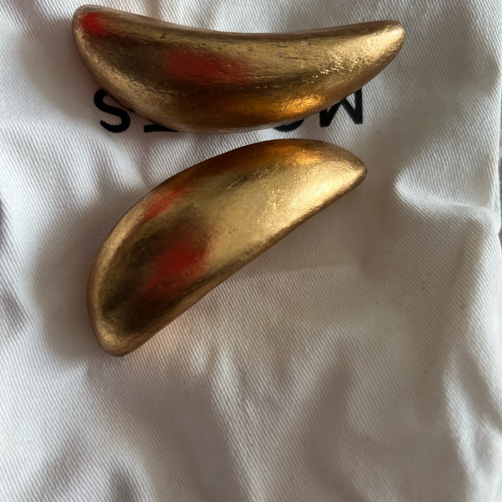 Monies Gold Crescent Earrings